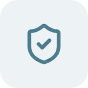 LUMITURE | Blue outlined shield with a check mark inside, centered on a light gray rounded square background—symbolizing the security and trust at the core of Lumiture Academy. LUMITURE | Blue outlined shield with a check mark inside, centered on a light gray rounded square background—symbolizing the security and trust at the core of Lumiture Academy.
